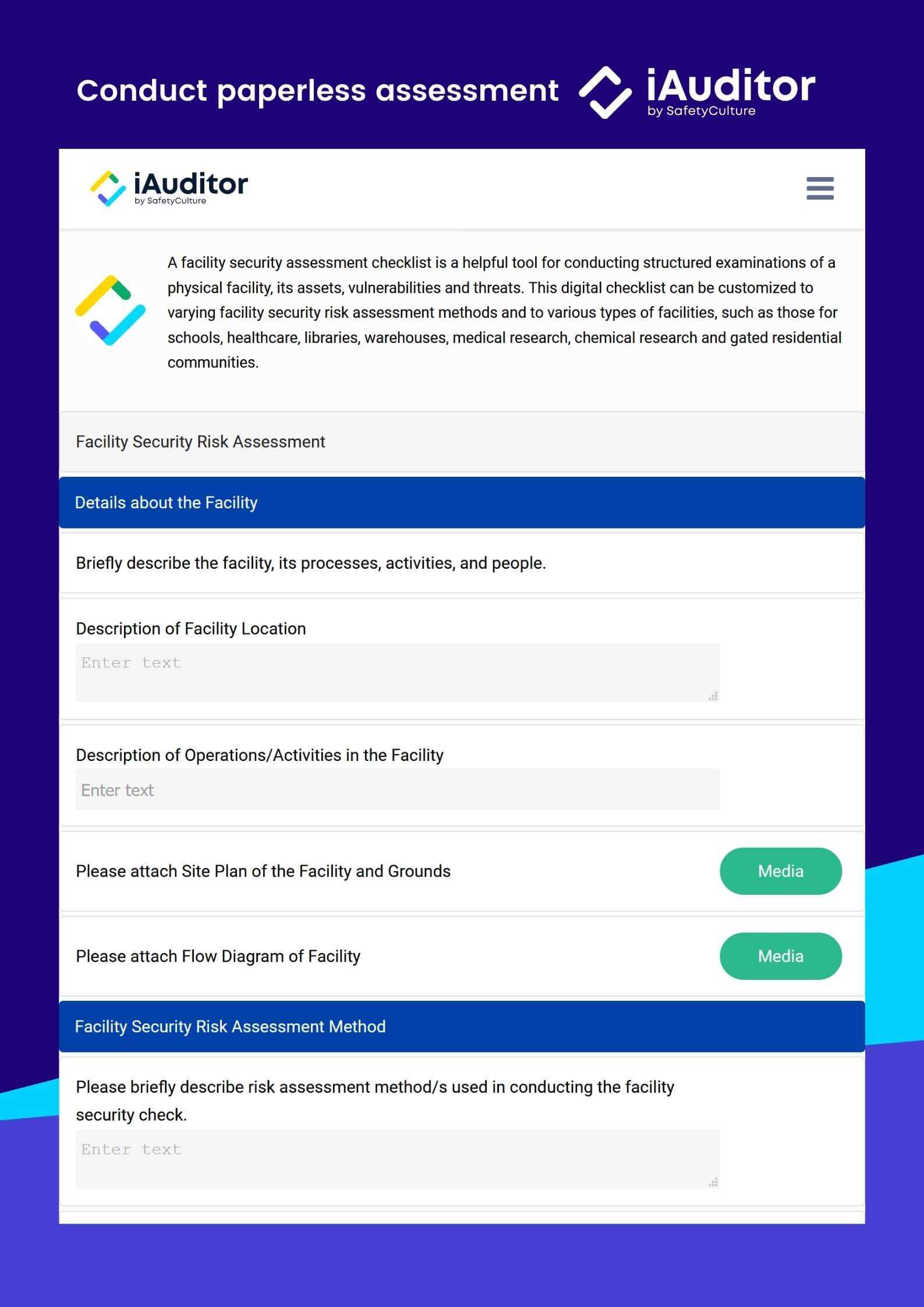 Facility Security Assessment Checklist [Free Download] For Physical Security Report Template