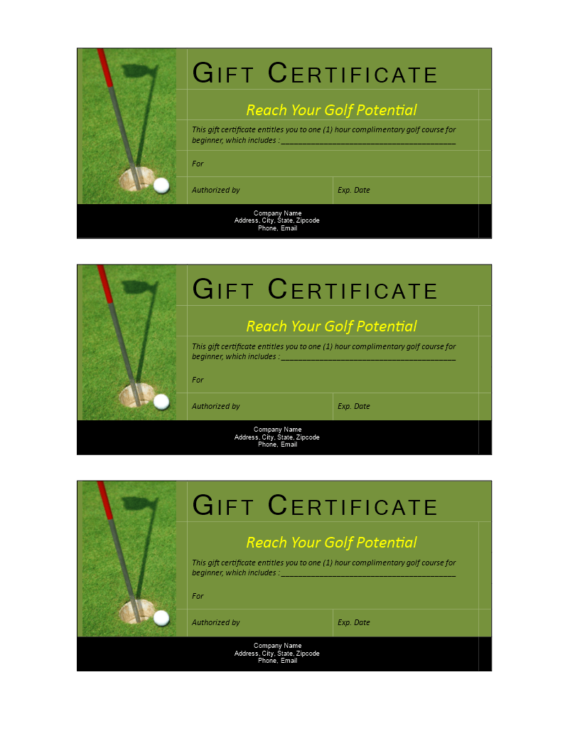 Fahrpreis Vielfalt Seltenheit voucher golf Rudyard Kipling  With Golf Gift Certificate Template