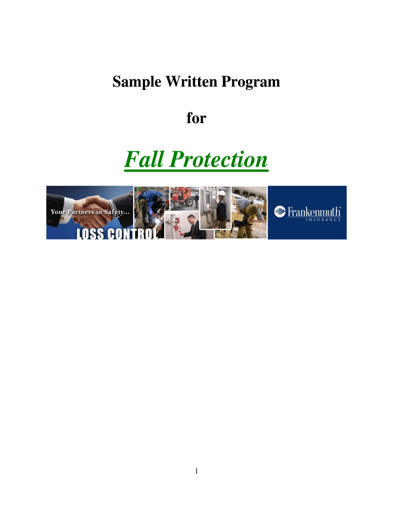 Fall Protection Plan: Fill Out & Sign Online  DocHub Inside Fall Protection Certification Template