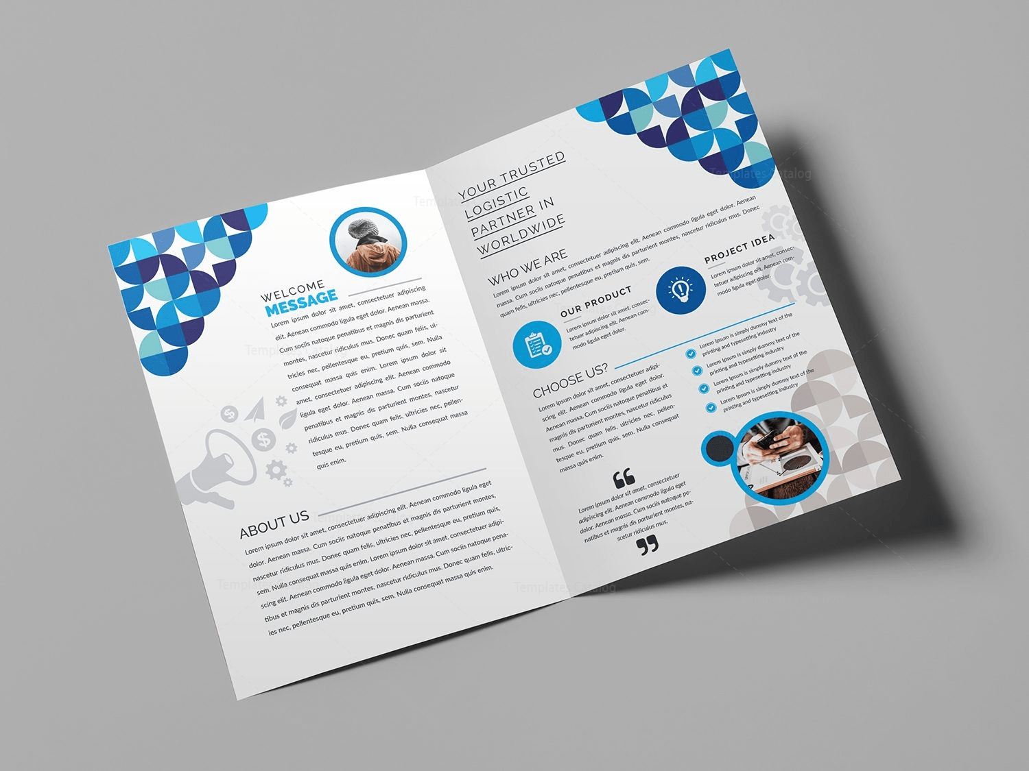 Fancy Bi Fold Brochure Template 10 – Template Catalog Throughout 2 Fold Brochure Template Free