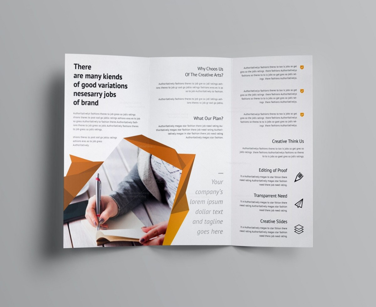 Fancy Business Tri Fold Brochure Template 10 – Template Catalog Pertaining To Fancy Brochure Templates
