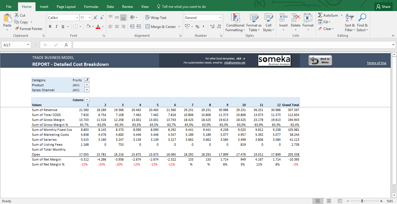 Feasibility Study Excel Template  Projections Spreadsheet Intended For Technical Feasibility Report Template