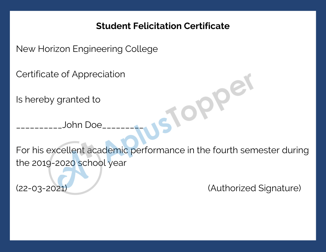Felicitation Certificate  Samples, Template, Format and  With Felicitation Certificate Template