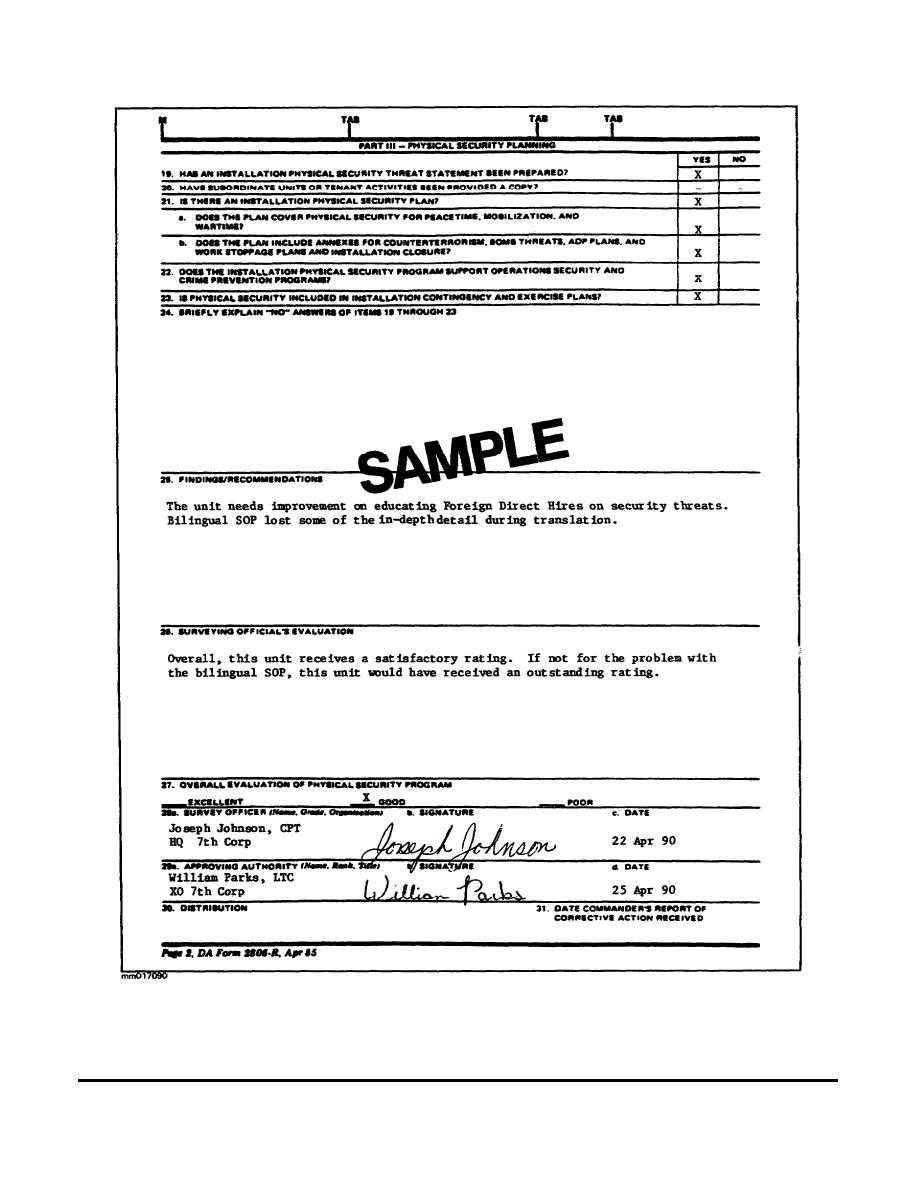 Figure 10-10 (continued). An example of a completed DA Form 10-R