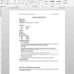 Financial Audit Report Template  AC10 10 Within Template For Audit Report