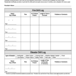 Fire Drill Log And Emergency Evacuation Drill Log: Fill Out & Sign  Within Fire Evacuation Drill Report Template