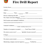Fire Drill Report Template Word – Fill Online, Printable, Fillable  Throughout Fire Evacuation Drill Report Template