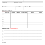 Fixture Inspection Documentation For Engineering – Within Engineering Inspection Report Template