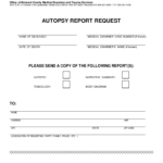 Fl Autopsy Request – Fill Online, Printable, Fillable, Blank With Coroner’s Report Template