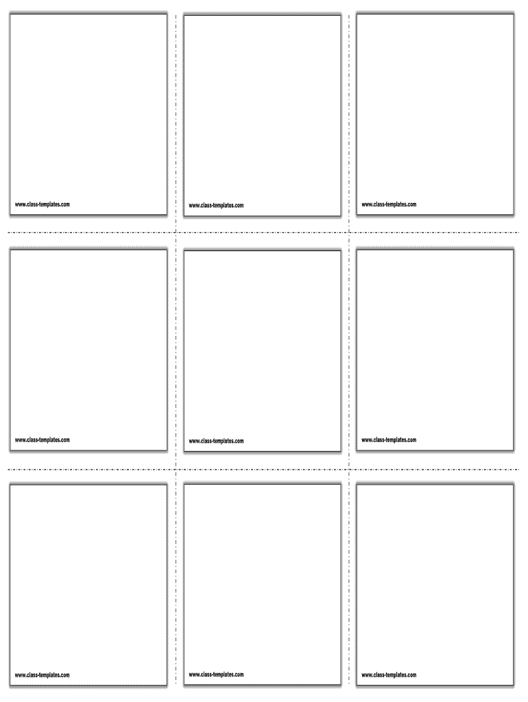 Flash Card Template - Fill Online, Printable, Fillable, Blank  Inside Free Printable Blank Flash Cards Template