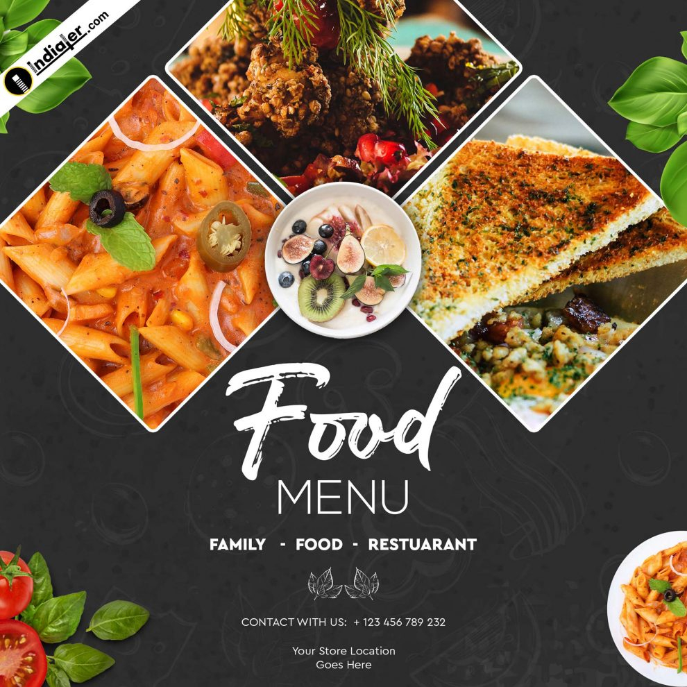 Food Banner Design Template Free PSD Download – Indiater With Regard To Food Banner Template
