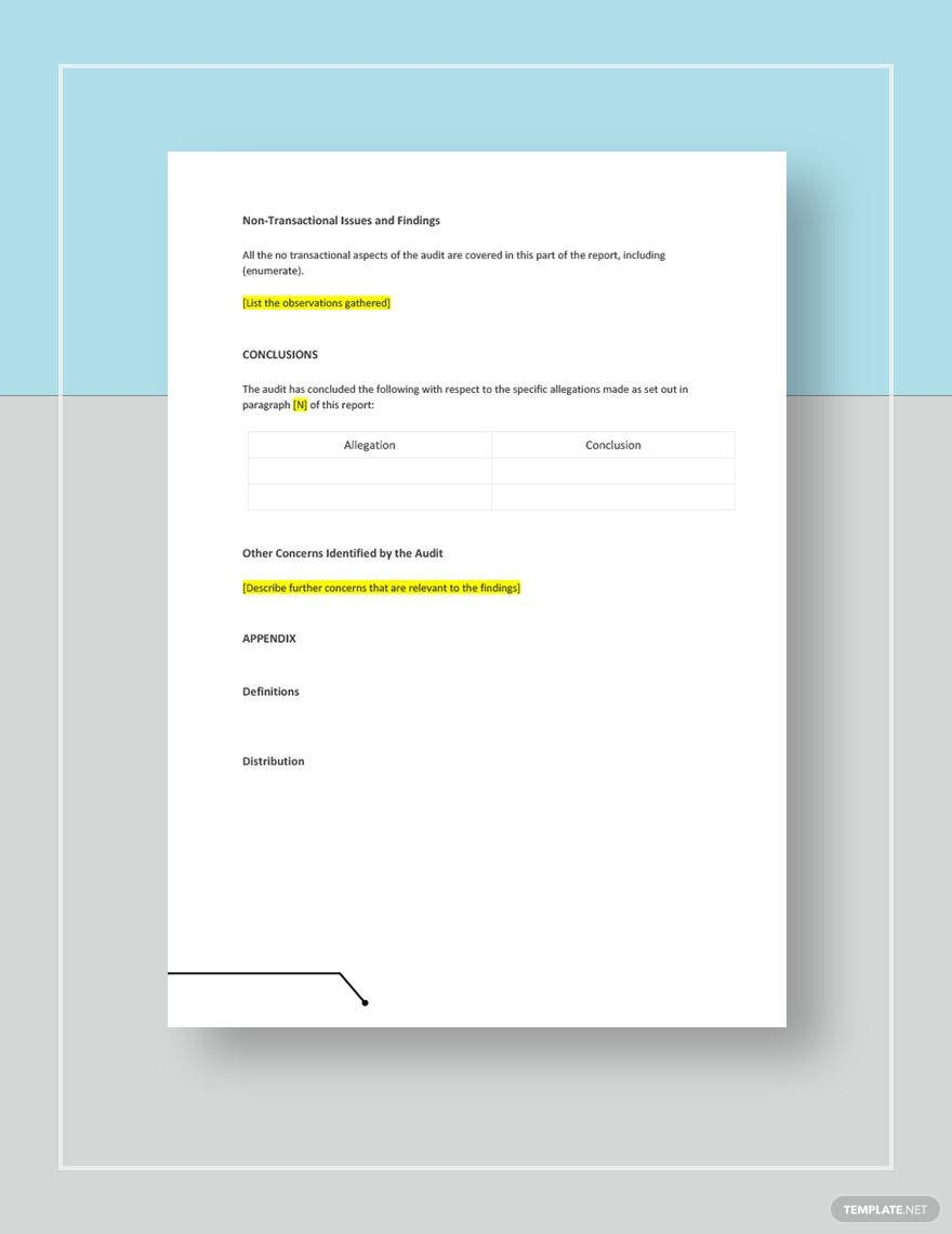 Forensic Audit Report Template - Google Docs, Word, Apple Pages  Intended For Forensic Accounting Report Template