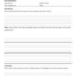 Format For Writing A Book Report Inside 6Th Grade Book Report Template