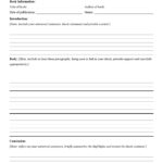 Format For Writing A Book Report Intended For Middle School Book Report Template