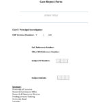 FREE 10+ Case Report Forms In PDF  MS Word For Case Report Form Template Clinical Trials