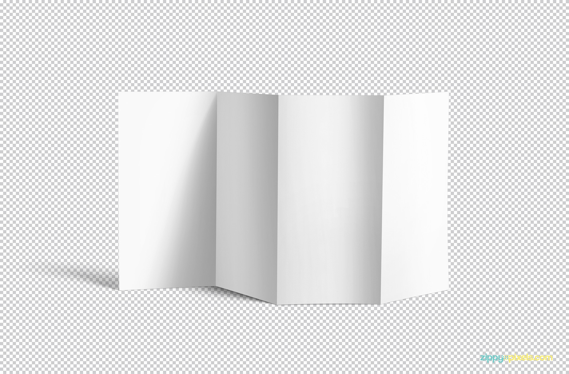 Free 10 Fold Brochure Mockup  ZippyPixels With Regard To 4 Fold Brochure Template Word