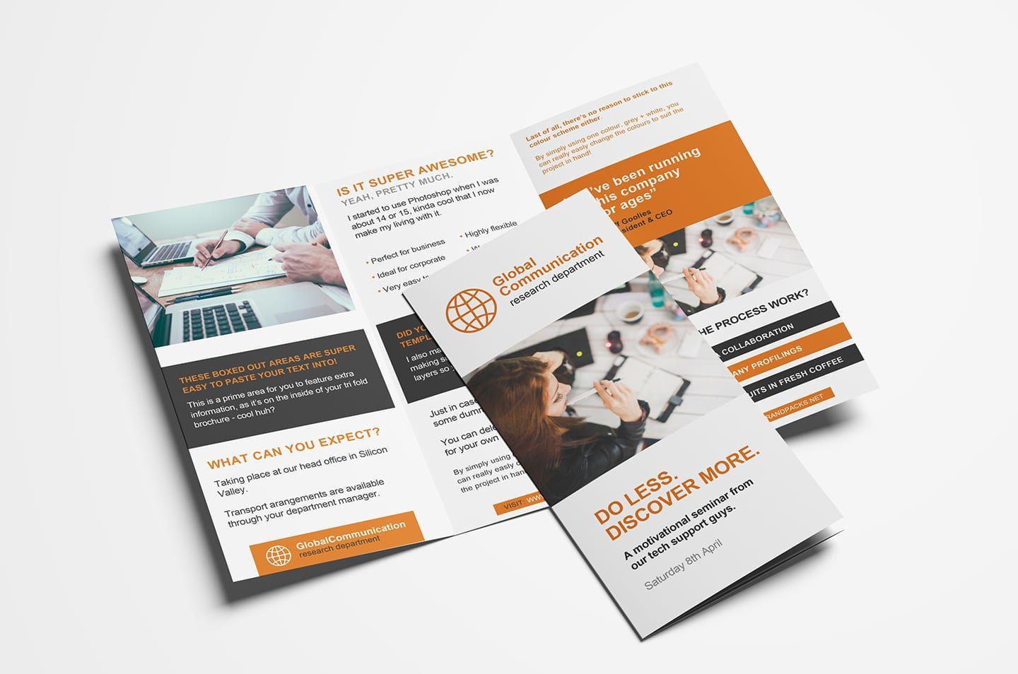 Free 10-Fold Brochure Template for Photoshop & Illustrator - BrandPacks Intended For Ai Brochure Templates Free Download