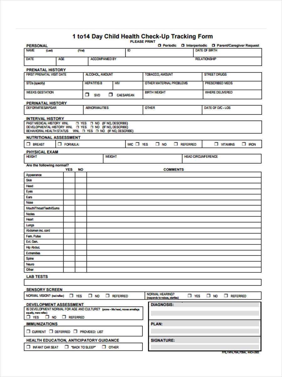 FREE 10+ Health Check Forms In PDF  Ms Word Pertaining To Health Check Report Template