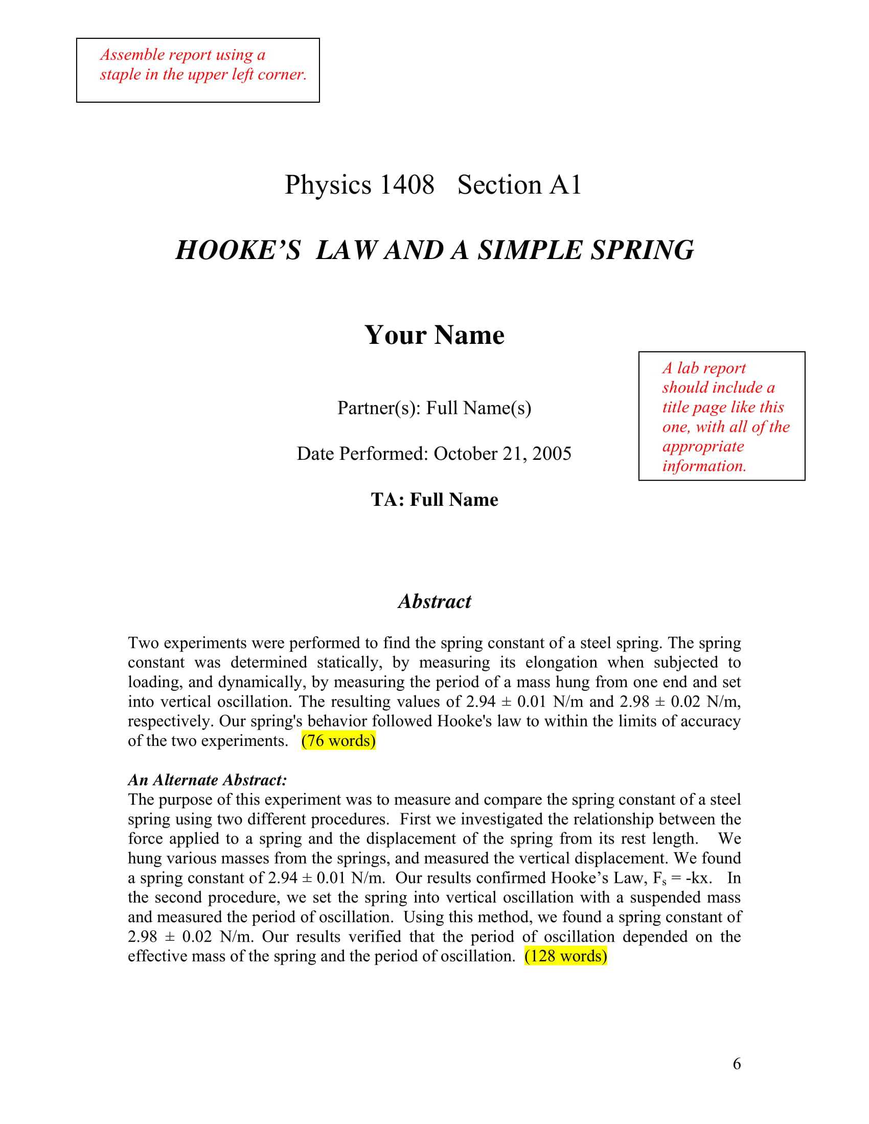 FREE 10+ Laboratory Report Forms in PDF  MS Word Inside Physics Lab Report Template