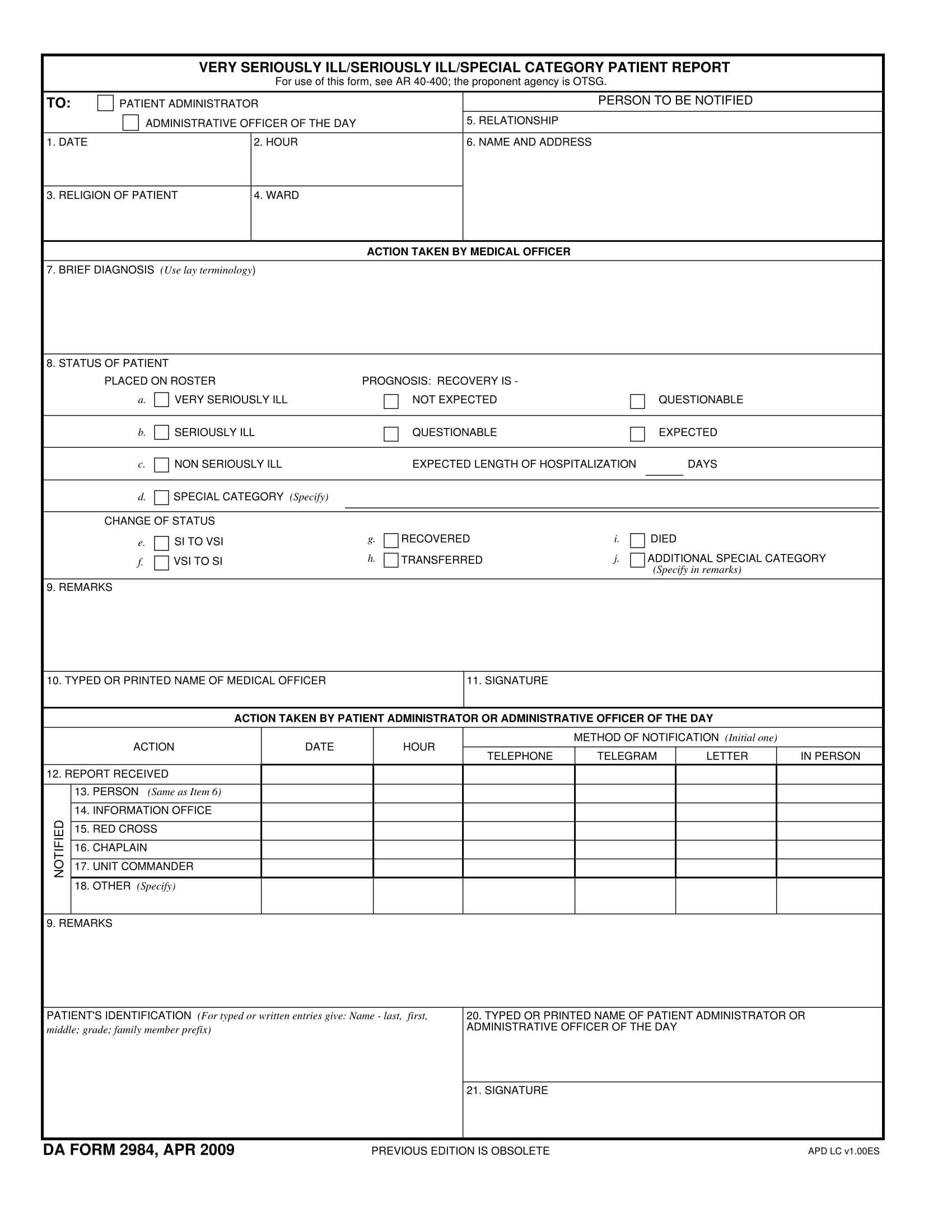 FREE 10+ Patient Report Forms in PDF  MS Word Regarding Patient Care Report Template