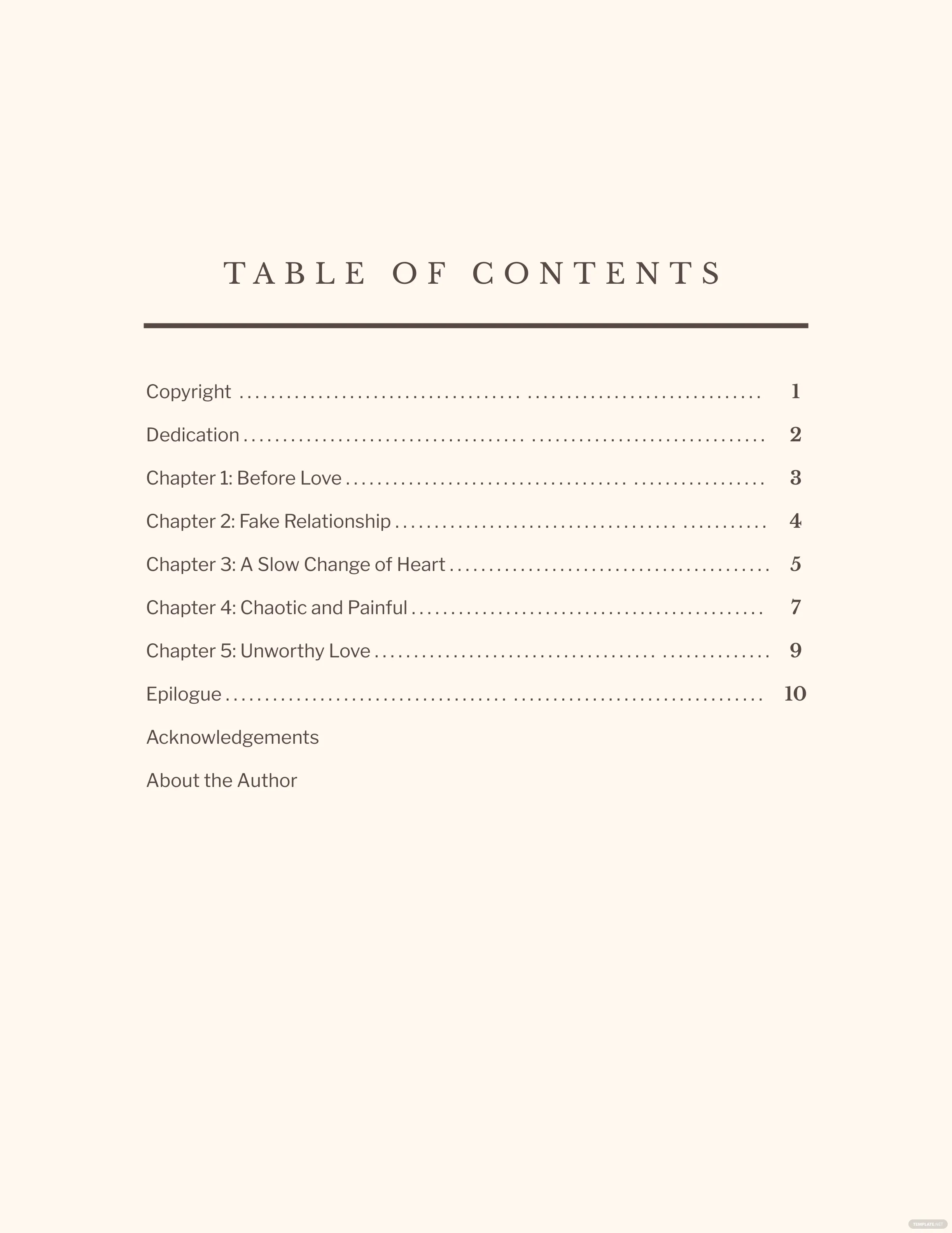 FREE 10+ Table of Content Templates in MS Word In Report Content Page Template