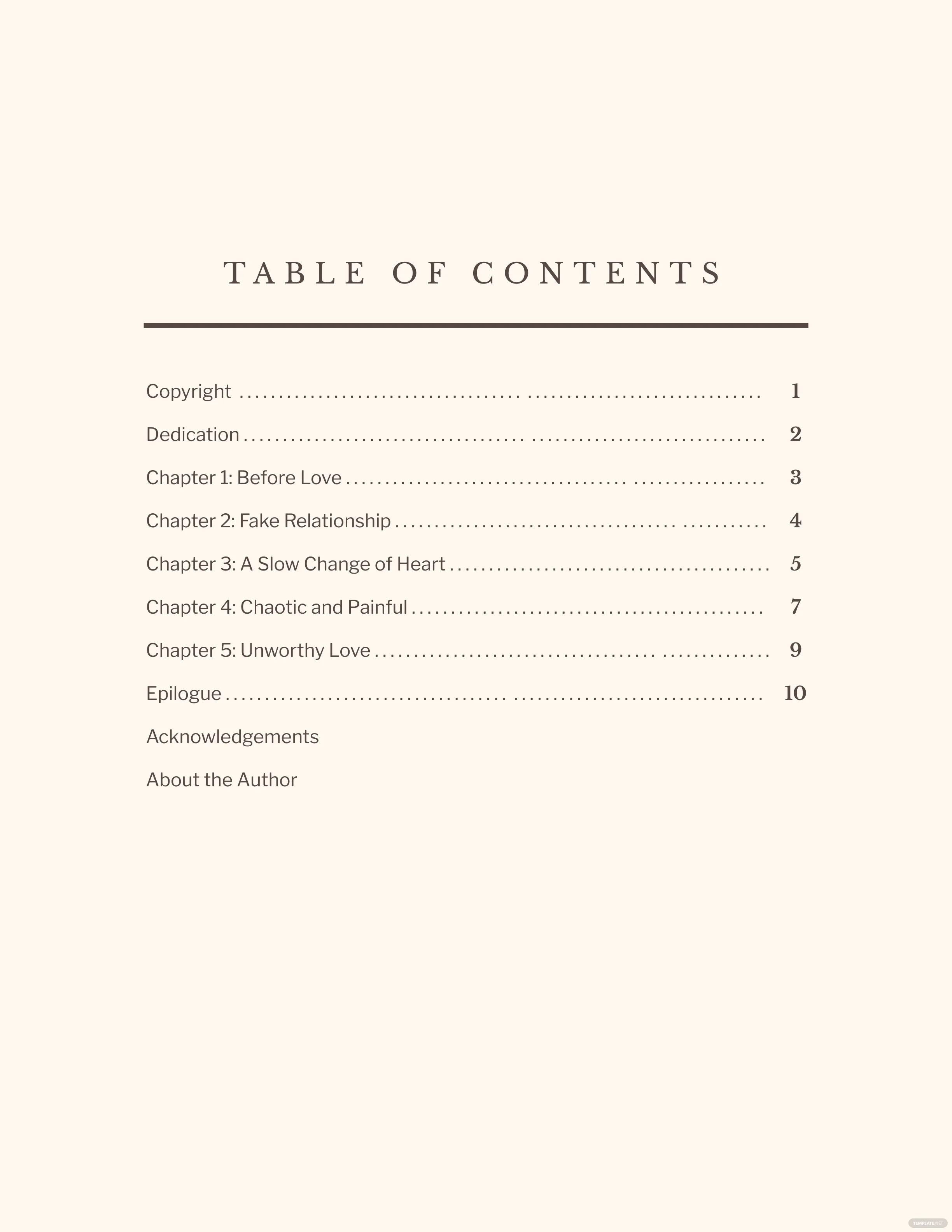 FREE 10+ Table Of Content Templates In MS Word In Report Content Page Template