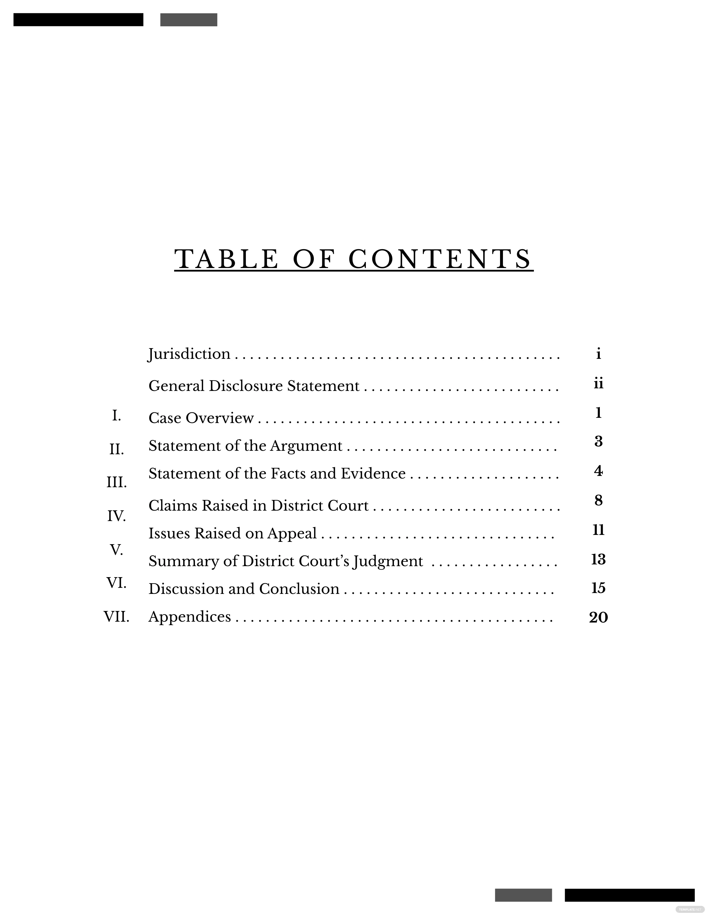 FREE 10+ Table Of Content Templates In MS Word Throughout Report Content Page Template