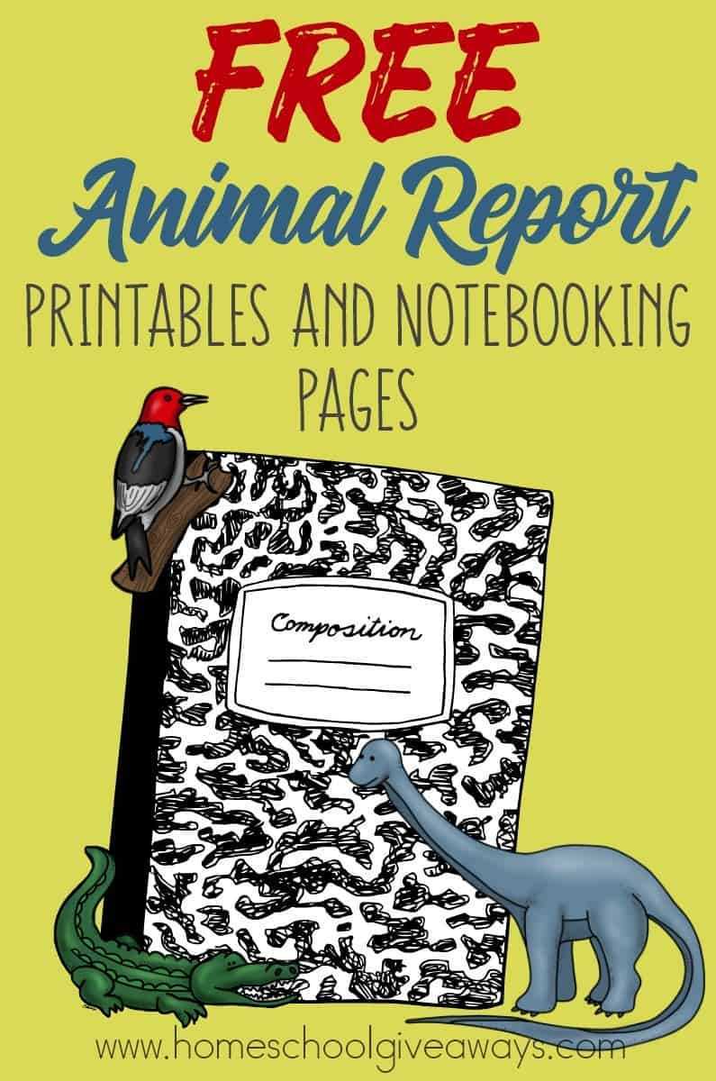 Free Animal Report Printables and Notebooking Pages For Animal Report Template