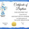 FREE Baptism Certificate Templates  Customize Online  No Watermark For Christian Baptism Certificate Template