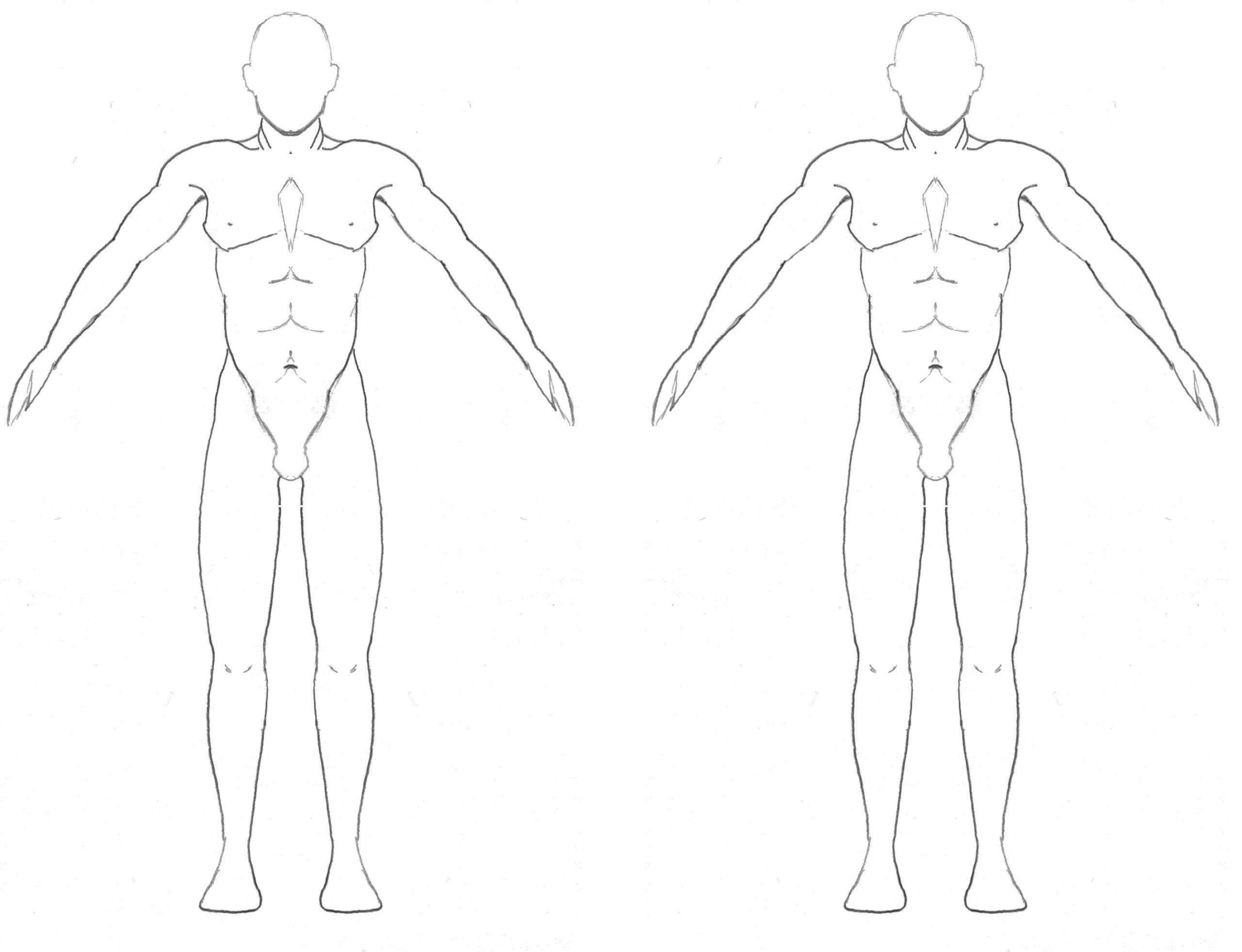 Free Blank Body, Download Free Blank Body png images, Free  Throughout Blank Body Map Template