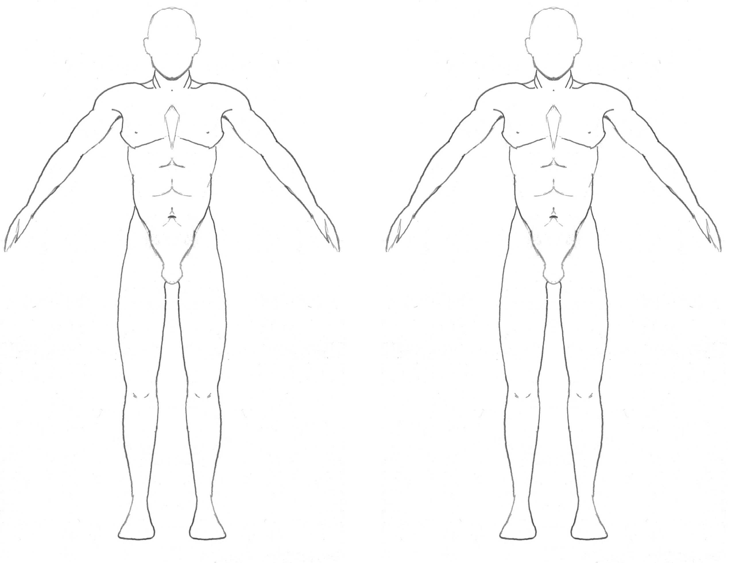 Free Blank Body, Download Free Blank Body png images, Free  Throughout Blank Body Map Template