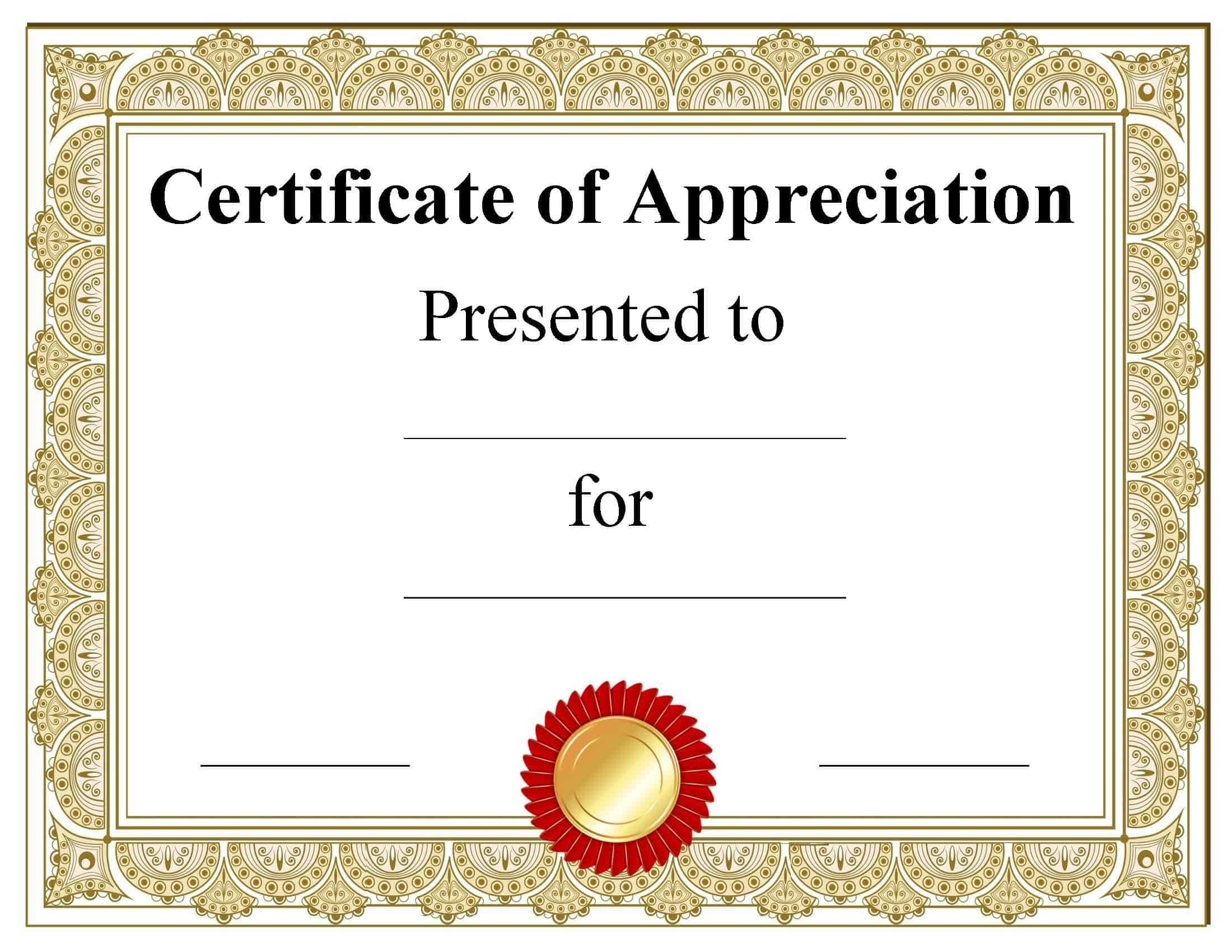 FREE Blank Certificate Templates  No Watermark For Blank Award Certificate Templates Word