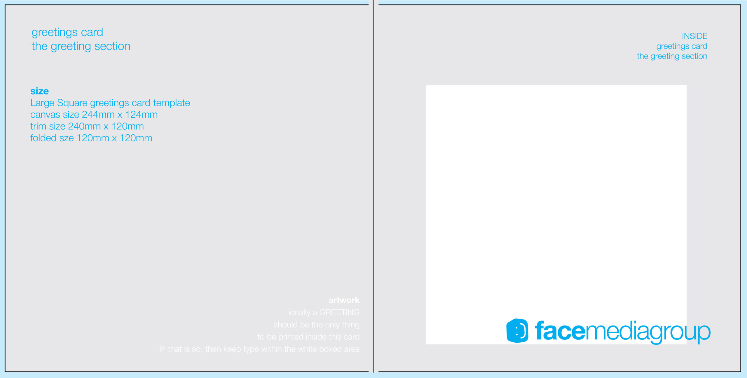 FREE Blank Greetings Card Artwork Templates For Download  Face  Pertaining To Free Blank Greeting Card Templates For Word