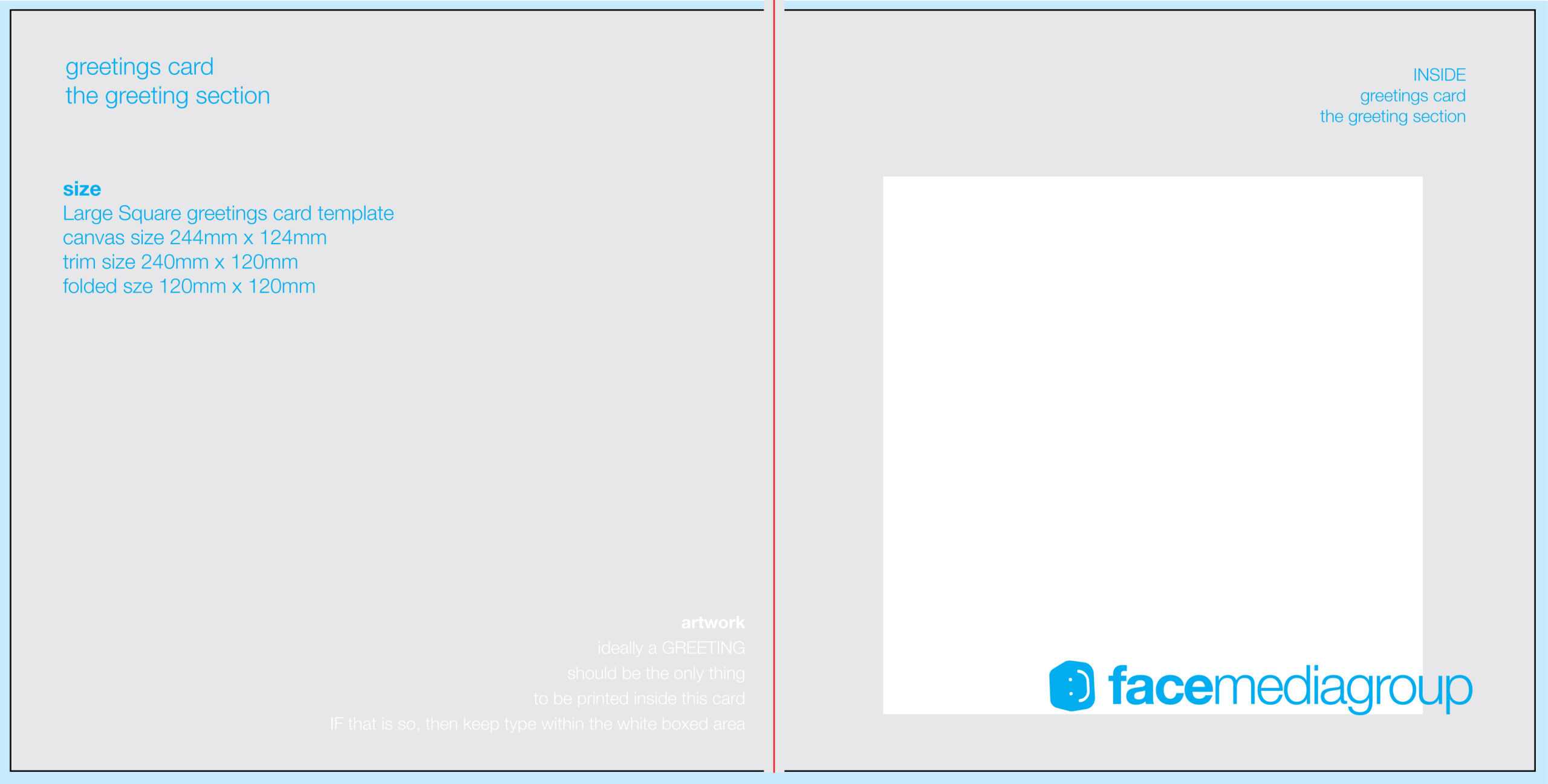 FREE Blank Greetings Card Artwork Templates for Download  Face  Pertaining To Free Blank Greeting Card Templates For Word