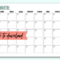 Free Blank Monthly Calendar Template PDF – The Incremental Mama Intended For Blank Activity Calendar Template