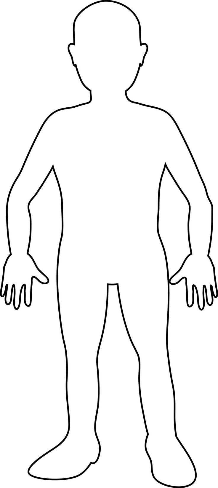 Free Body Outline, Download Free Body Outline png images, Free  Pertaining To Blank Body Map Template