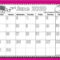 Free Calendar Templates For Parents And Kids Throughout Blank Calendar Template For Kids