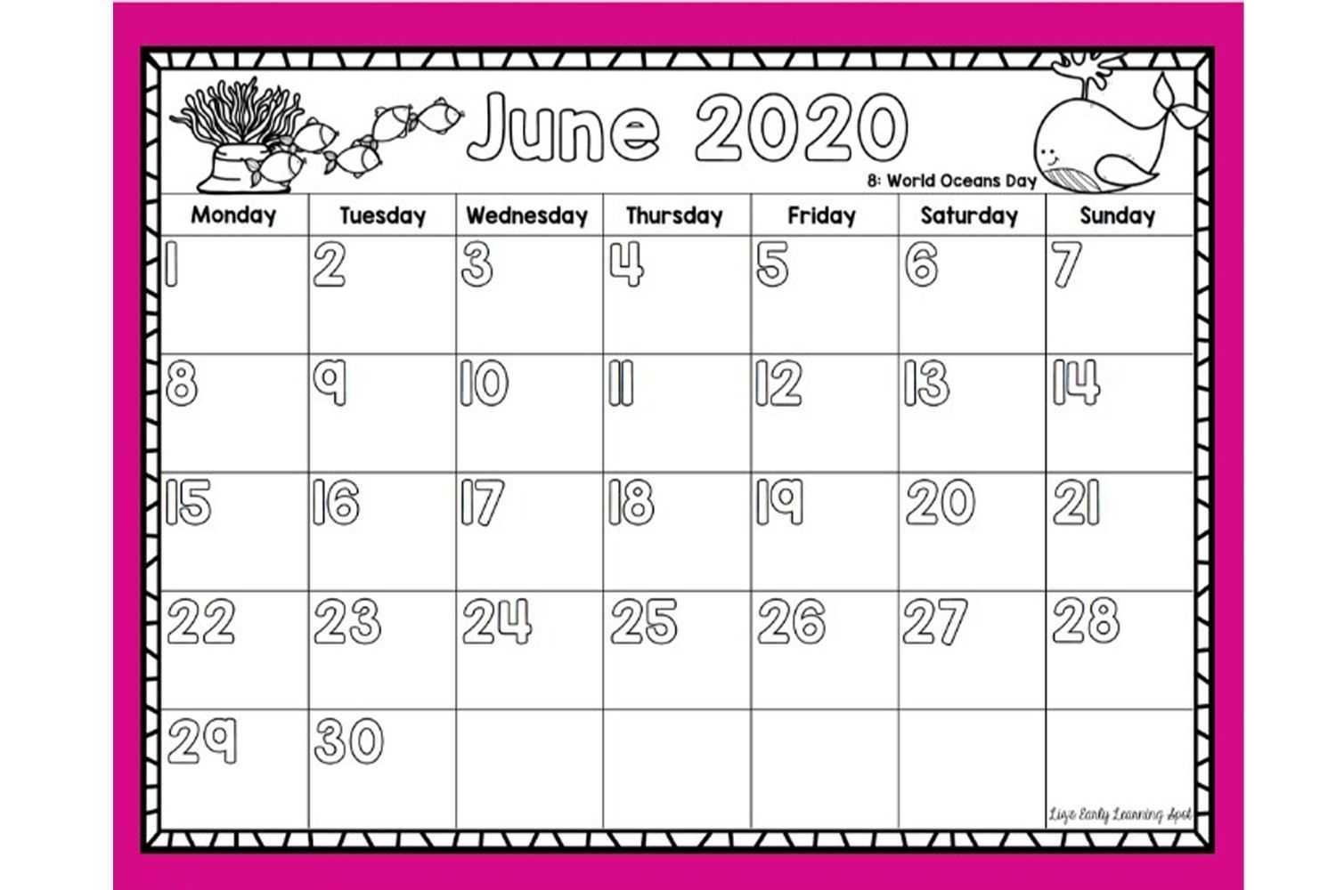 Free Calendar Templates For Parents And Kids Throughout Blank Calendar Template For Kids