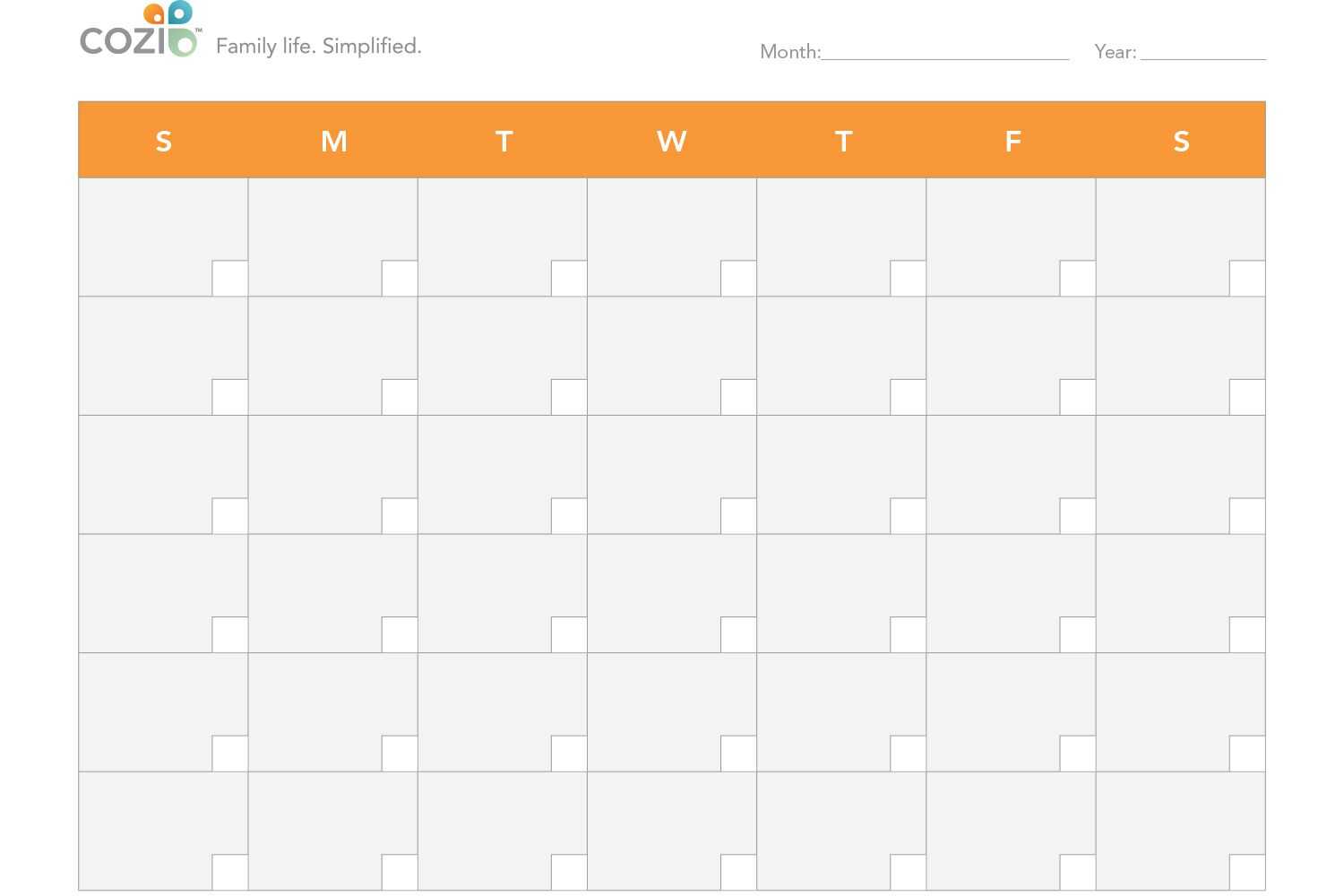 Free Calendar Templates For Parents And Kids With Blank Calendar Template For Kids