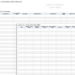 Free Call Tracking Templates  Smartsheet In Sales Rep Call Report Template