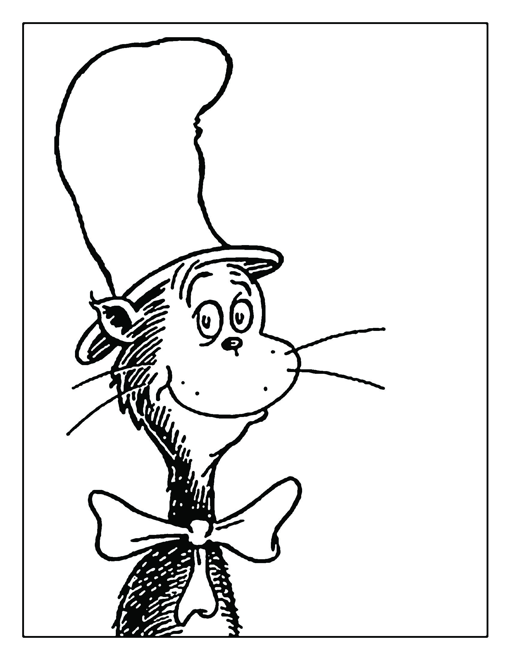 Free Cat In The Hat Images Black And White, Download Free Cat In  Pertaining To Blank Cat In The Hat Template
