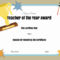 Free Certificate Of Appreciation For Teachers  Customize Online For Free Funny Award Certificate Templates For Word