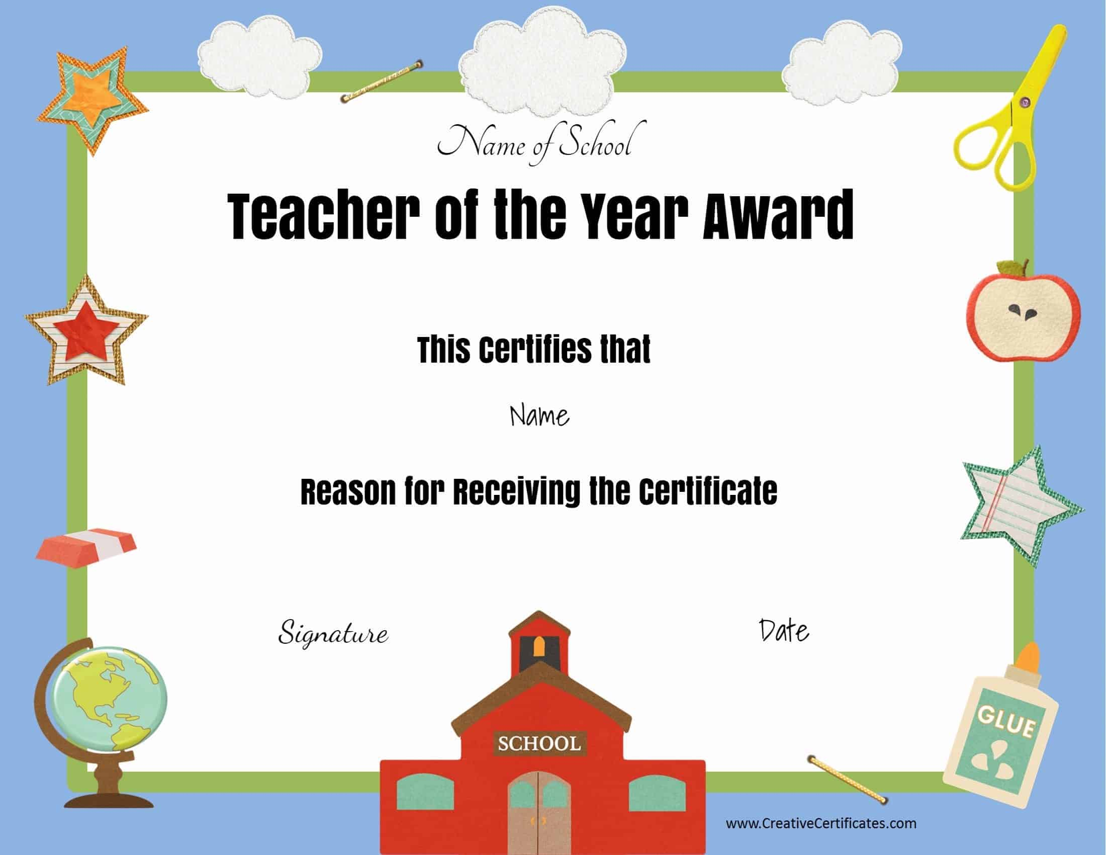 Free certificate of appreciation for teachers  Customize online