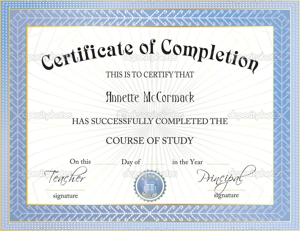 Free Certificate Of Completion Templates For Word – The Institute  Within Certificate Of Completion Template Word