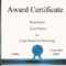 FREE Certificate Template Word  Instant Download Regarding Certificate Of Accomplishment Template Free