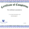 Free Certificate Templates Printable Pdf – Passabrand For Free Certificate Of Completion Template Word