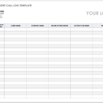 Free Client Call Log Templates  Smartsheet Regarding Sales Rep Call Report Template