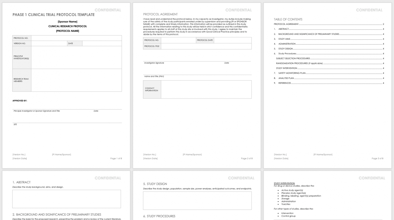 Free Clinical Trial Templates  Smartsheet In Clinical Trial Report Template