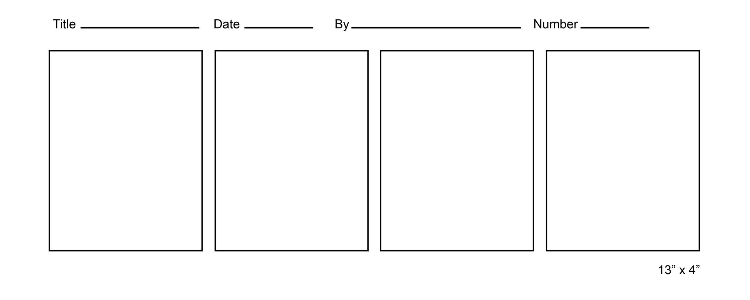 Free comic strip template for kids – Tim's Printables