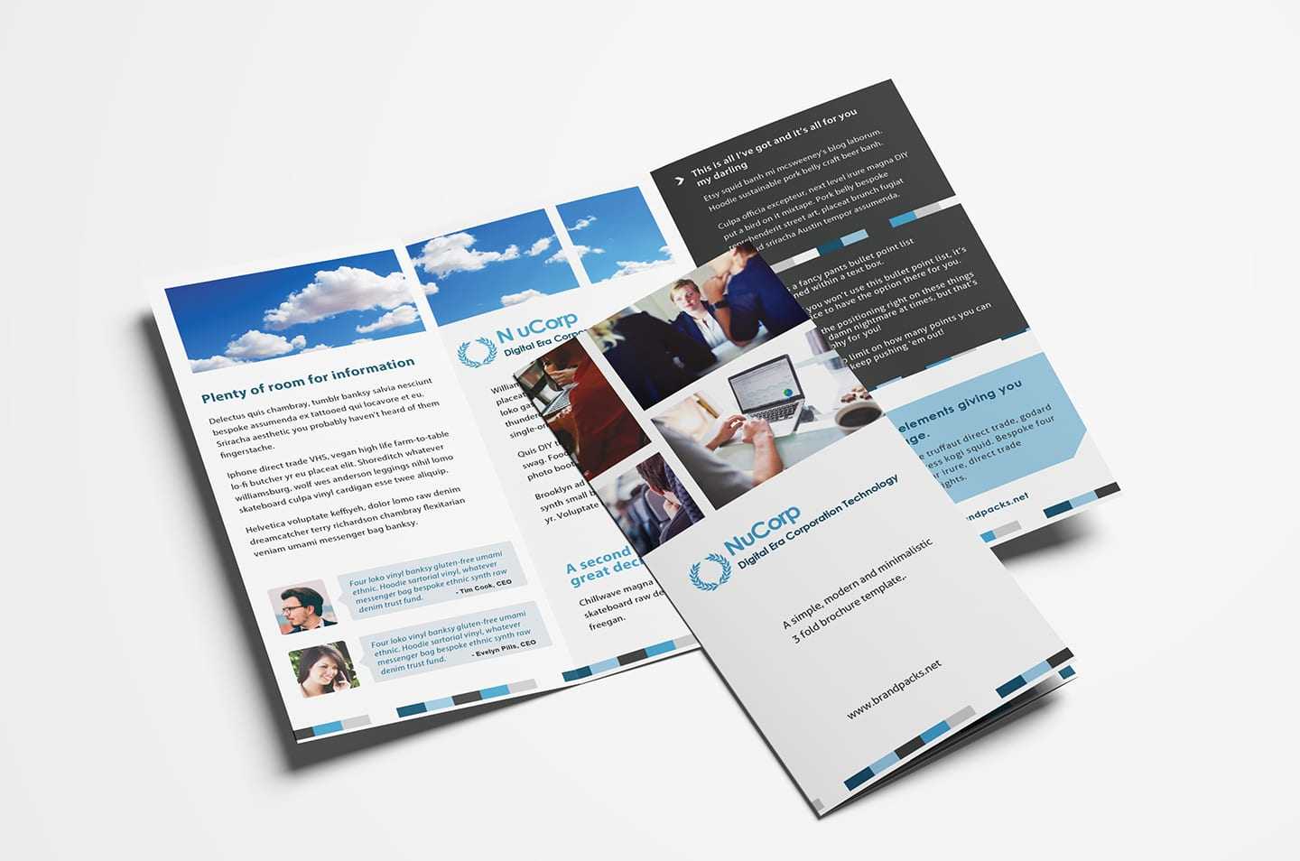 Free Corporate Trifold Brochure Template in PSD, Ai & Vector  Inside 3 Fold Brochure Template Free